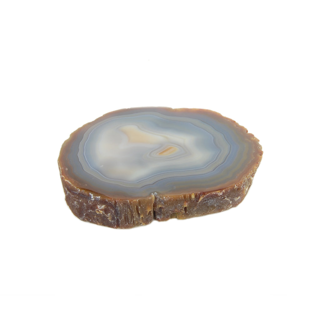 Tranche épaisse en agate multicouleur