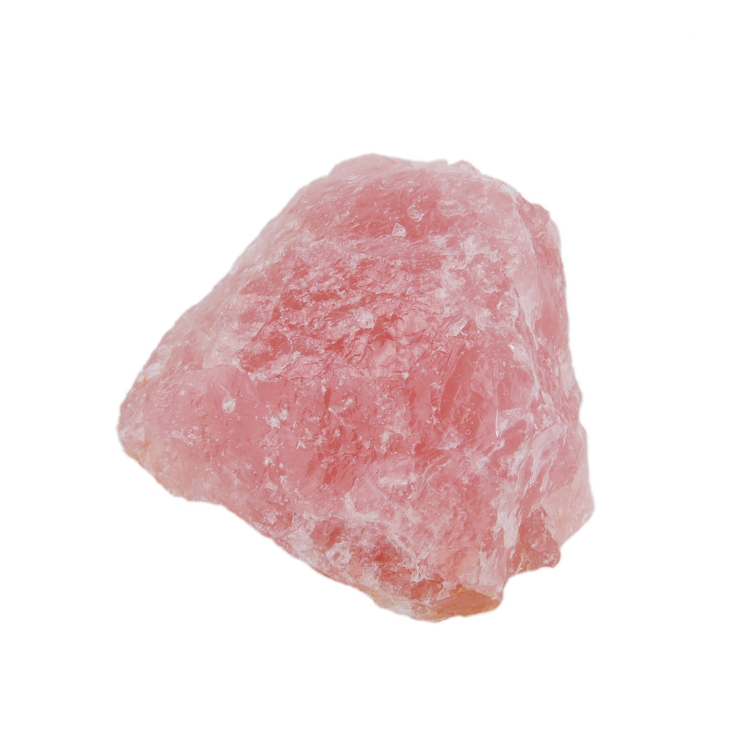 Morceau de quartz rose brut de forme aléatoire