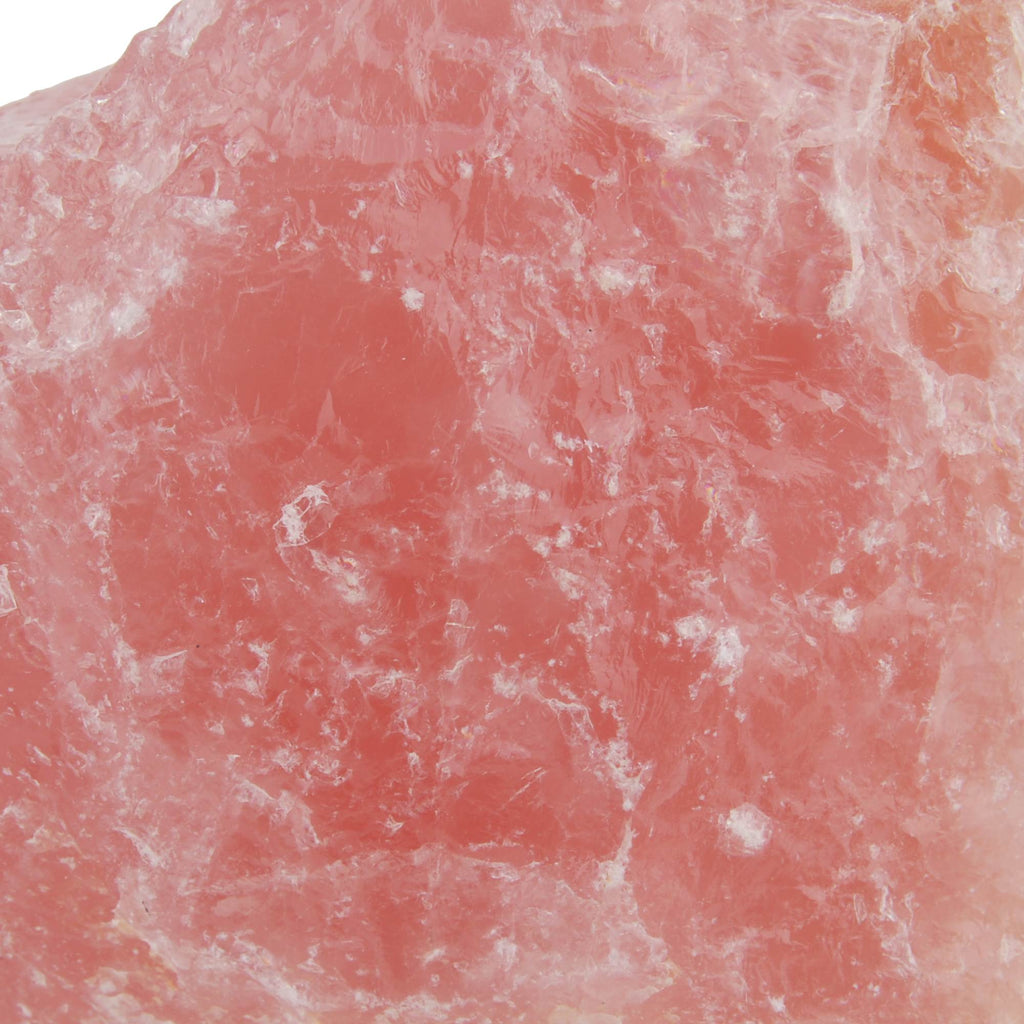 Morceau de quartz rose brut de forme aléatoire - motif
