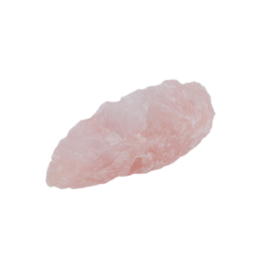 Morceau de quartz rose brut de forme aléatoire