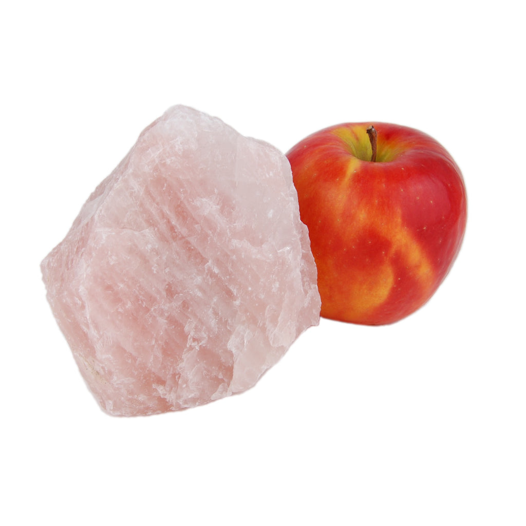 Morceau de quartz rose brut de forme aléatoire